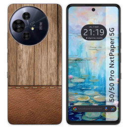 Funda Silicona para TCL 50 / 50 Pro NXTPAPER 5G diseño Madera 09 Dibujos