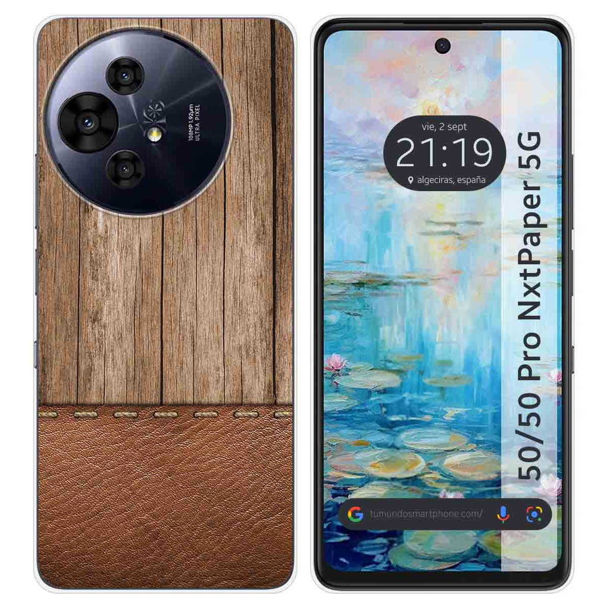 Funda Silicona para TCL 50 / 50 Pro NXTPAPER 5G diseño Madera 09 Dibujos