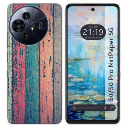 Funda Silicona para TCL 50 / 50 Pro NXTPAPER 5G diseño Madera 10 Dibujos