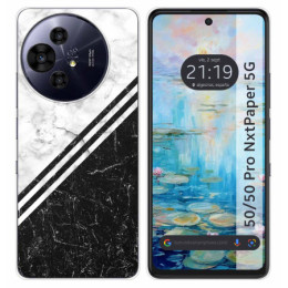 Funda Silicona para TCL 50 / 50 Pro NXTPAPER 5G diseño Mármol 01 Dibujos