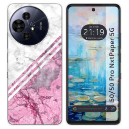 Funda Silicona para TCL 50 / 50 Pro NXTPAPER 5G diseño Mármol 03 Dibujos