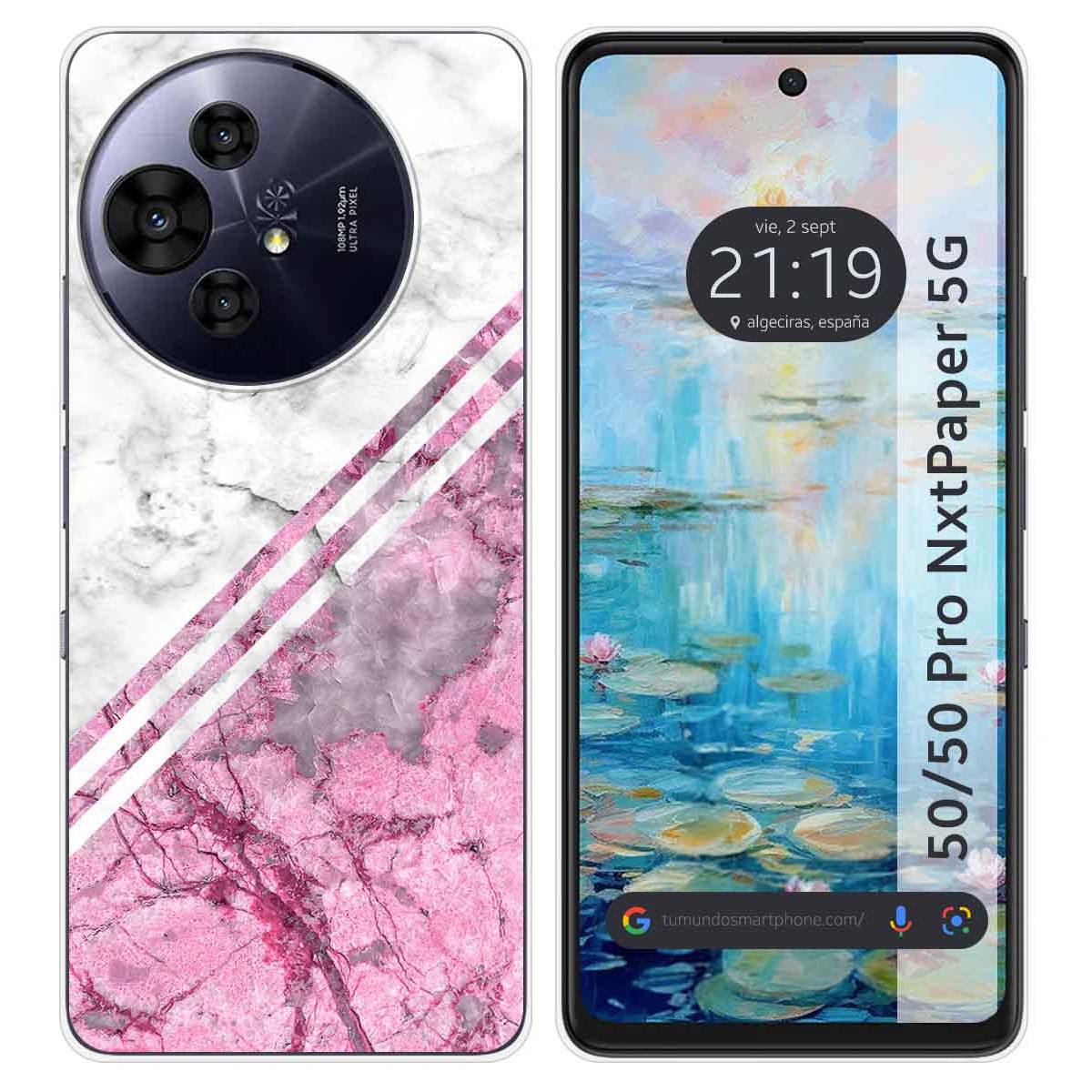 Funda Silicona para TCL 50 / 50 Pro NXTPAPER 5G diseño Mármol 03 Dibujos