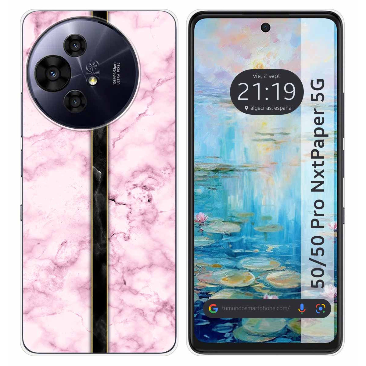 Funda Silicona para TCL 50 / 50 Pro NXTPAPER 5G diseño Mármol 04 Dibujos
