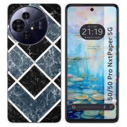 Funda Silicona para TCL 50 / 50 Pro NXTPAPER 5G diseño Mármol 06 Dibujos
