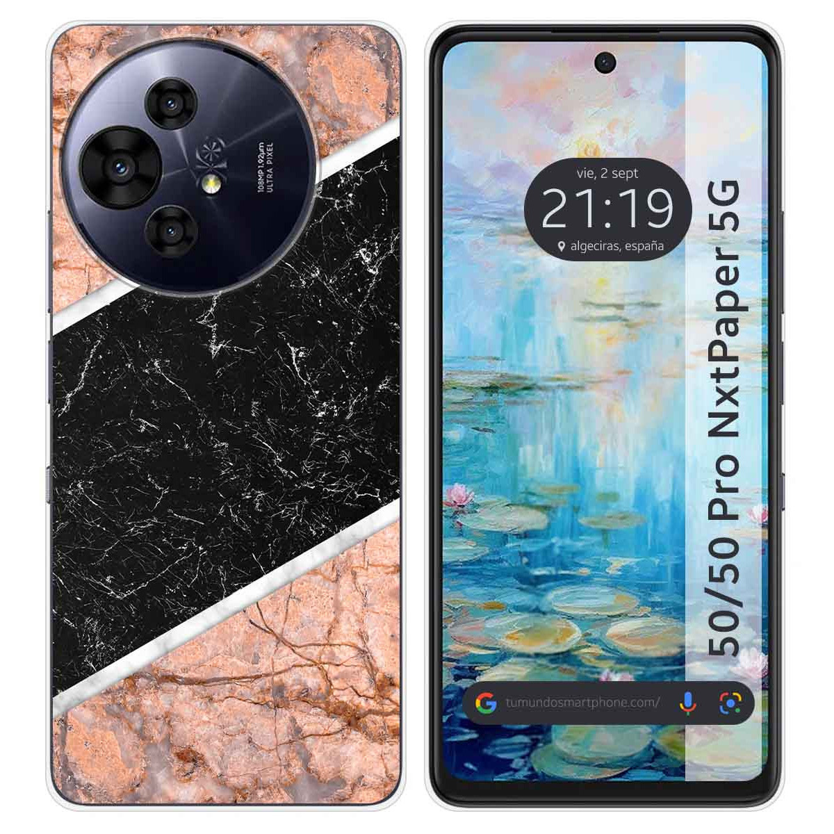 Funda Silicona para TCL 50 / 50 Pro NXTPAPER 5G diseño Mármol 07 Dibujos