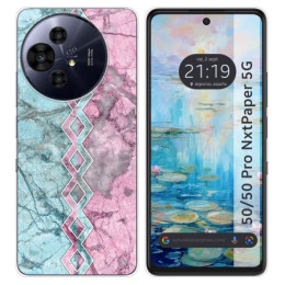 Funda Silicona para TCL 50 / 50 Pro NXTPAPER 5G diseño Mármol 08 Dibujos