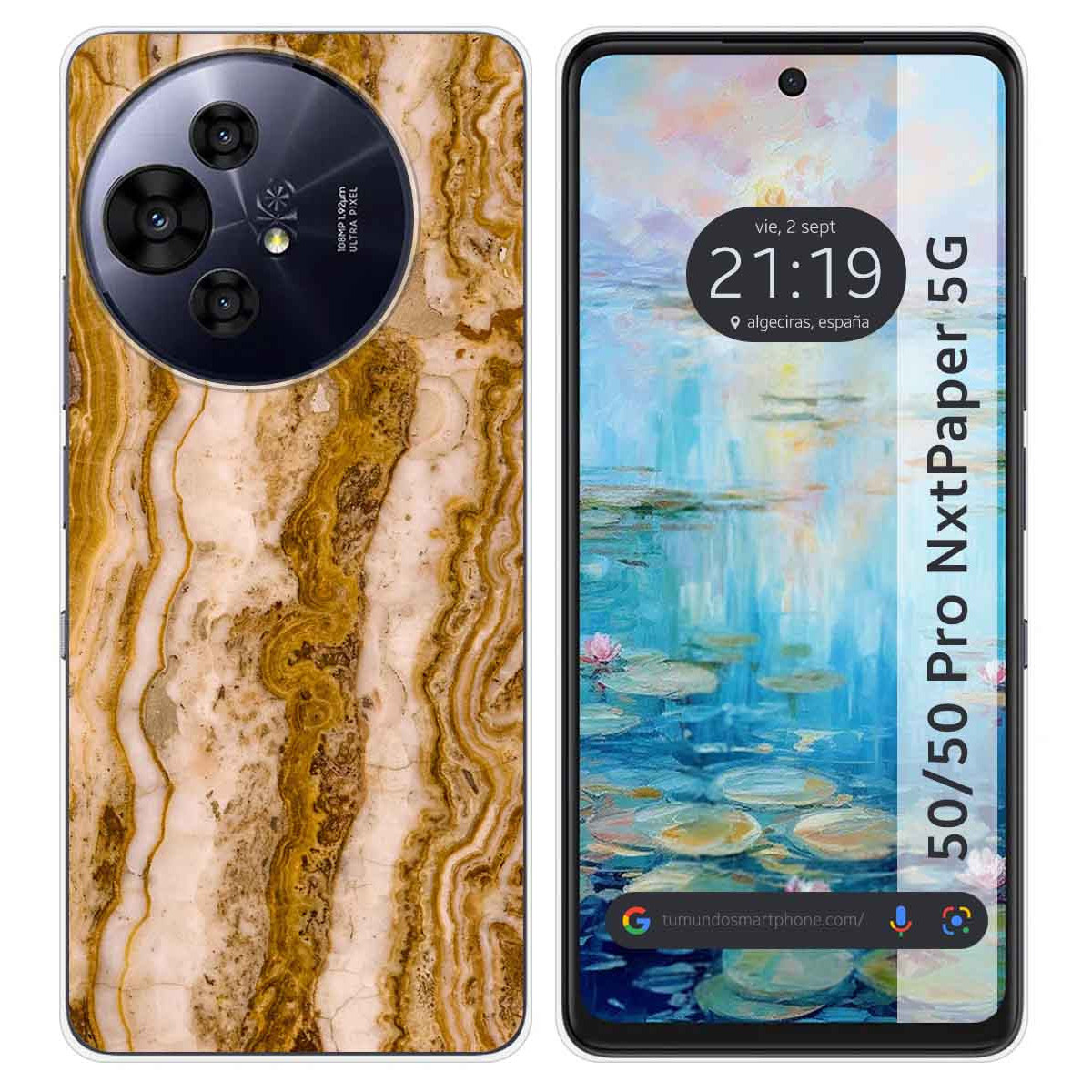 Funda Silicona para TCL 50 / 50 Pro NXTPAPER 5G diseño Mármol 10 Dibujos