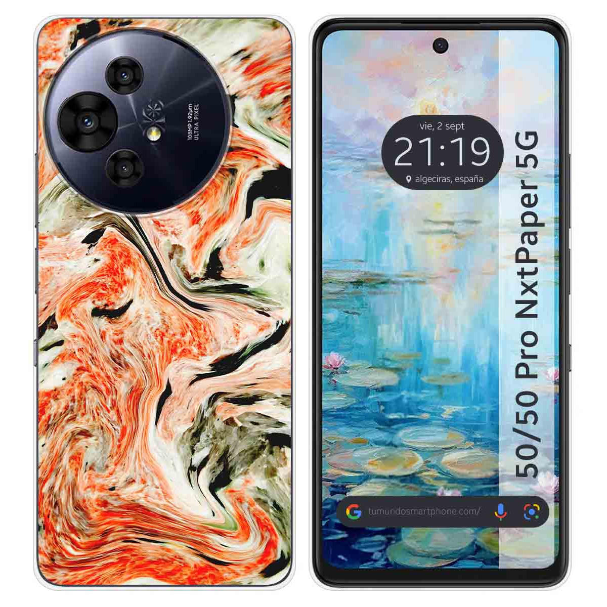 Funda Silicona para TCL 50 / 50 Pro NXTPAPER 5G diseño Mármol 12 Dibujos