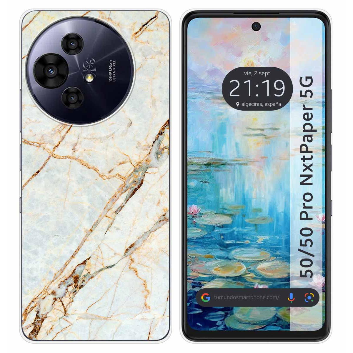Funda Silicona para TCL 50 / 50 Pro NXTPAPER 5G diseño Mármol 13 Dibujos