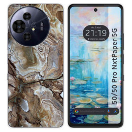 Funda Silicona para TCL 50 / 50 Pro NXTPAPER 5G diseño Mármol 14 Dibujos