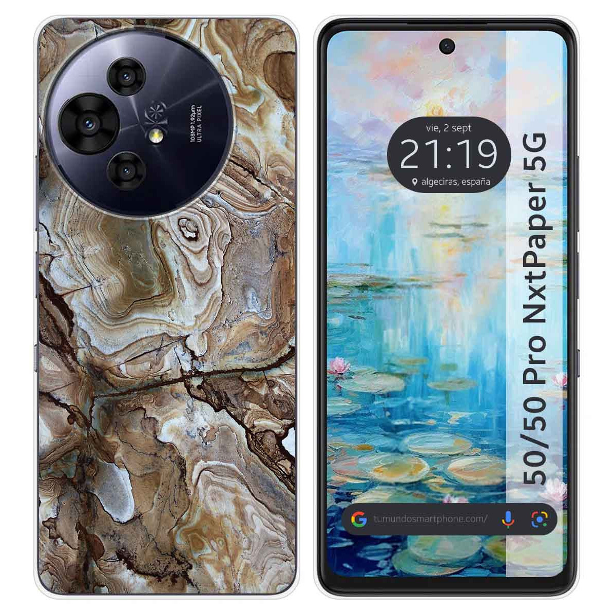 Funda Silicona para TCL 50 / 50 Pro NXTPAPER 5G diseño Mármol 14 Dibujos