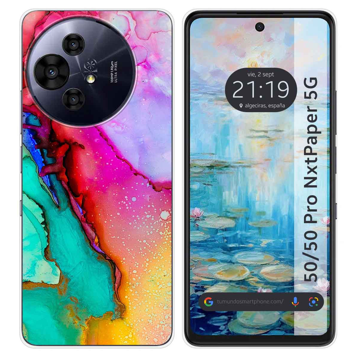 Funda Silicona para TCL 50 / 50 Pro NXTPAPER 5G diseño Mármol 15 Dibujos