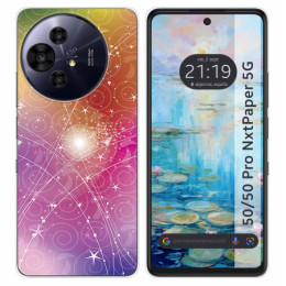 Funda Silicona para TCL 50 / 50 Pro NXTPAPER 5G diseño Abstracto Dibujos