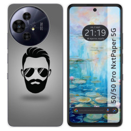 Funda Silicona para TCL 50 / 50 Pro NXTPAPER 5G diseño Barba Dibujos