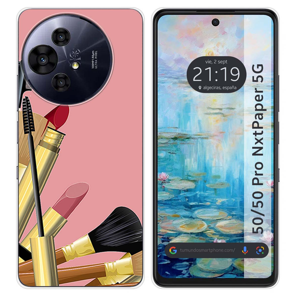 Funda Silicona para TCL 50 / 50 Pro NXTPAPER 5G diseño Brochas Dibujos