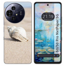Funda Silicona para TCL 50 / 50 Pro NXTPAPER 5G diseño Concha Dibujos