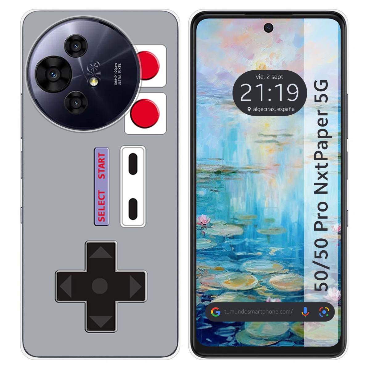 Funda Silicona para TCL 50 / 50 Pro NXTPAPER 5G diseño Consola Dibujos
