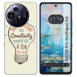 Funda Silicona para TCL 50 / 50 Pro NXTPAPER 5G diseño Creativity Dibujos