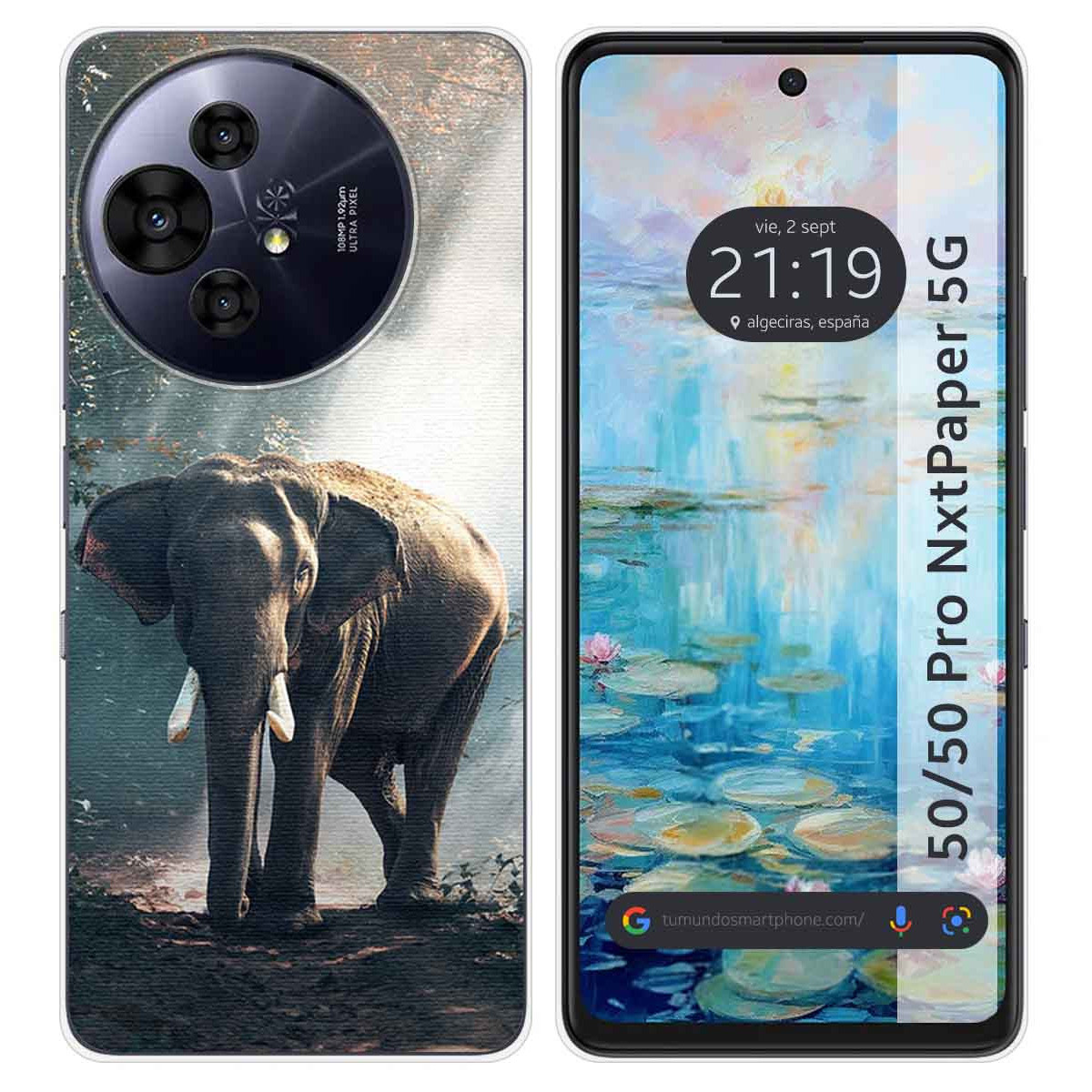 Funda Silicona para TCL 50 / 50 Pro NXTPAPER 5G diseño Elefante Dibujos