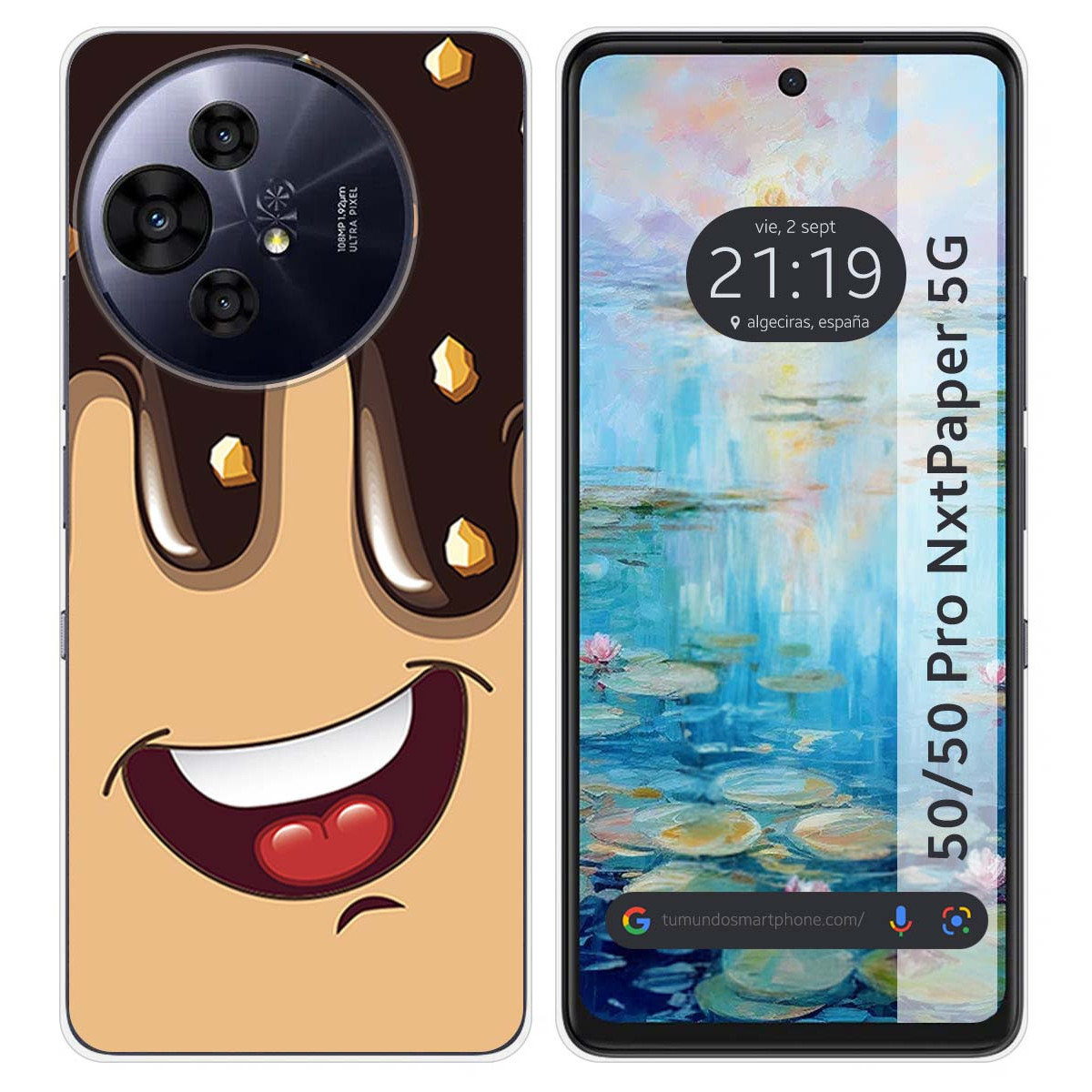 Funda Silicona para TCL 50 / 50 Pro NXTPAPER 5G diseño Helado Chocolate Dibujos