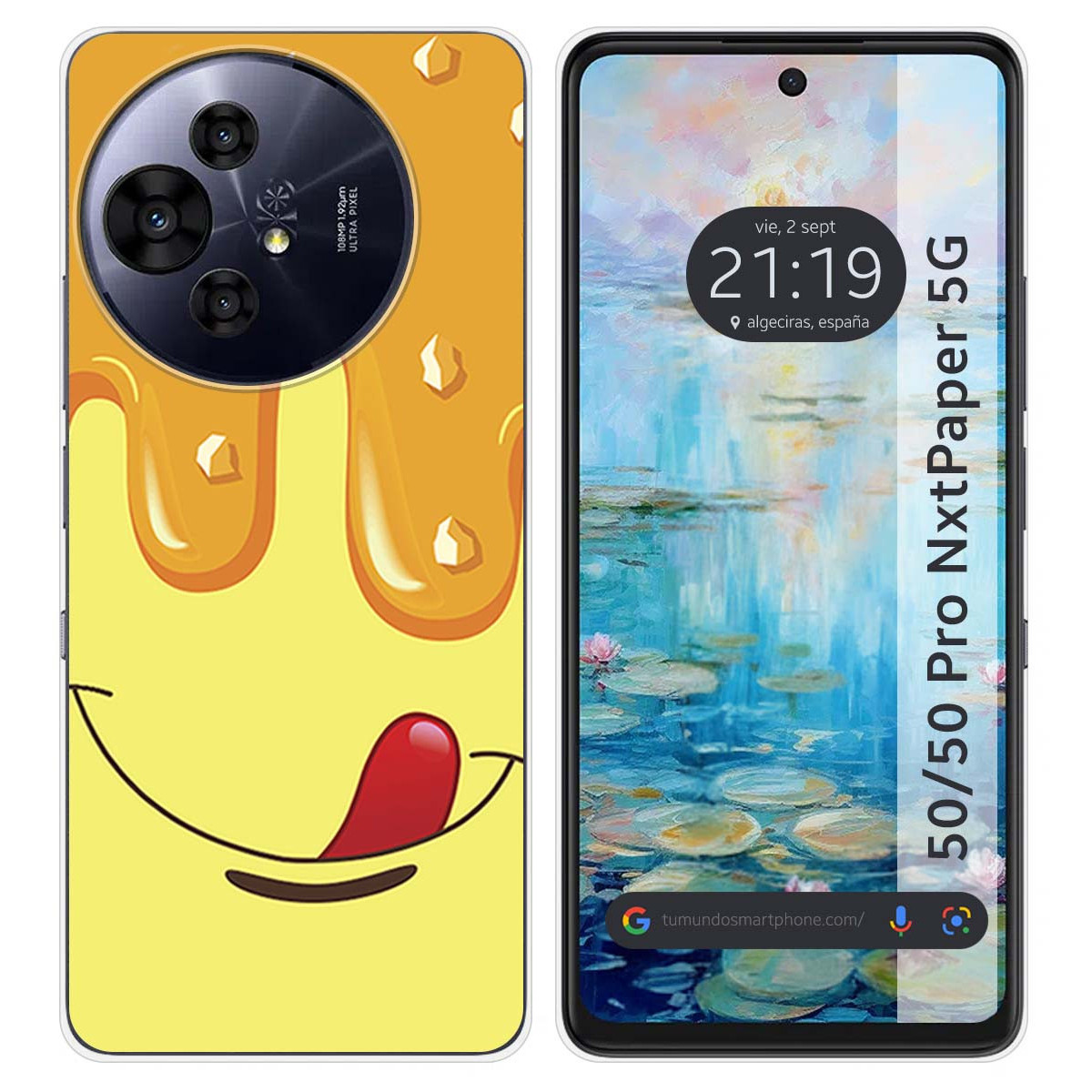 Funda Silicona para TCL 50 / 50 Pro NXTPAPER 5G diseño Helado Vainilla Dibujos