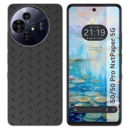 Funda Silicona para TCL 50 / 50 Pro NXTPAPER 5G diseño Metal Dibujos