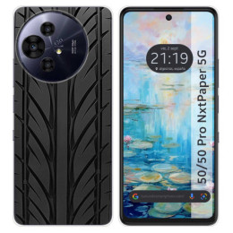 Funda Silicona para TCL 50 / 50 Pro NXTPAPER 5G diseño Neumatico Dibujos