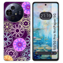 Funda Silicona para TCL 50 / 50 Pro NXTPAPER 5G diseño Radial Dibujos