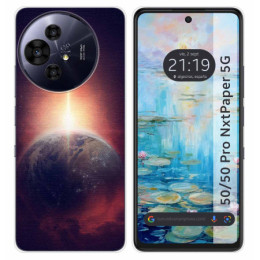 Funda Silicona para TCL 50 / 50 Pro NXTPAPER 5G diseño Tierra Dibujos