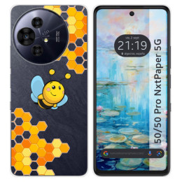 Funda Silicona para TCL 50 / 50 Pro NXTPAPER 5G diseño Abeja Dibujos