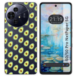 Funda Silicona para TCL 50 / 50 Pro NXTPAPER 5G diseño Aguacate Dibujos