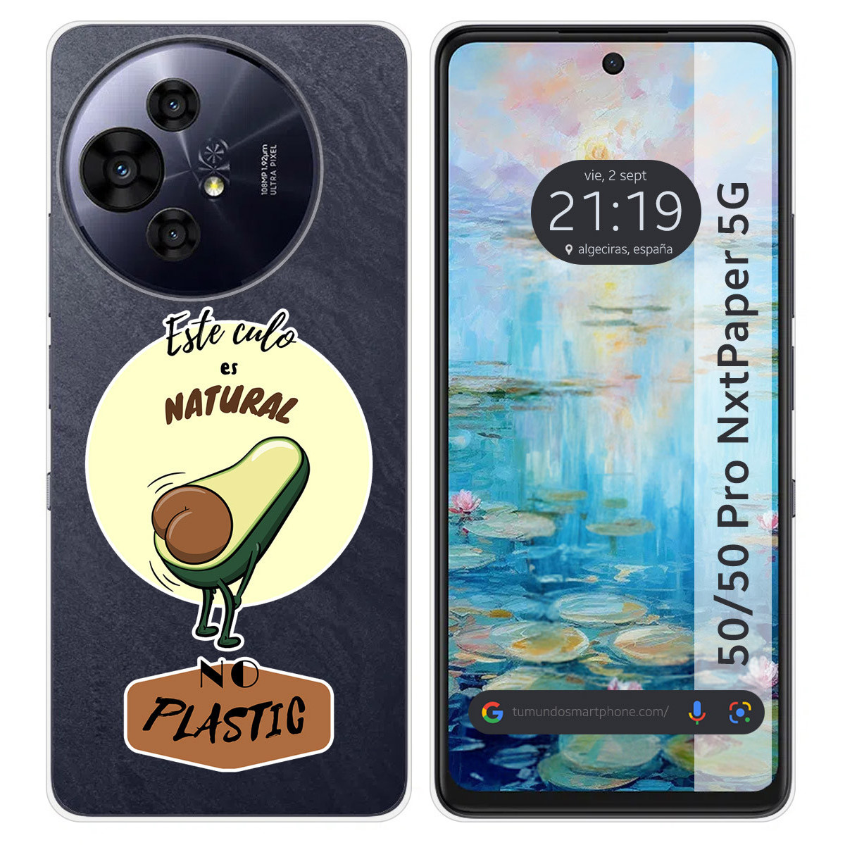 Funda Silicona para TCL 50 / 50 Pro NXTPAPER 5G diseño Culo Natural Dibujos