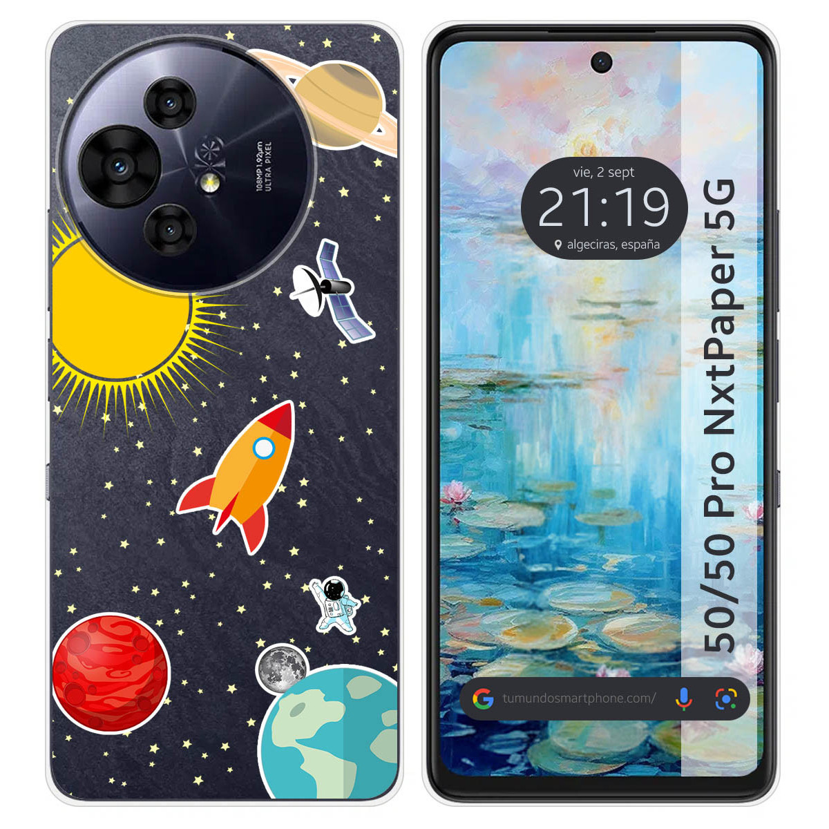 Funda Silicona para TCL 50 / 50 Pro NXTPAPER 5G diseño Espacio Dibujos