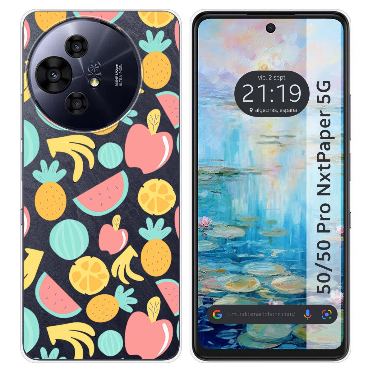 Funda Silicona para TCL 50 / 50 Pro NXTPAPER 5G diseño Frutas 02 Dibujos