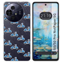Funda Silicona para TCL 50 / 50 Pro NXTPAPER 5G diseño Scooter Dibujos