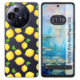 Funda Silicona para TCL 50 / 50 Pro NXTPAPER 5G diseño Limones Dibujos
