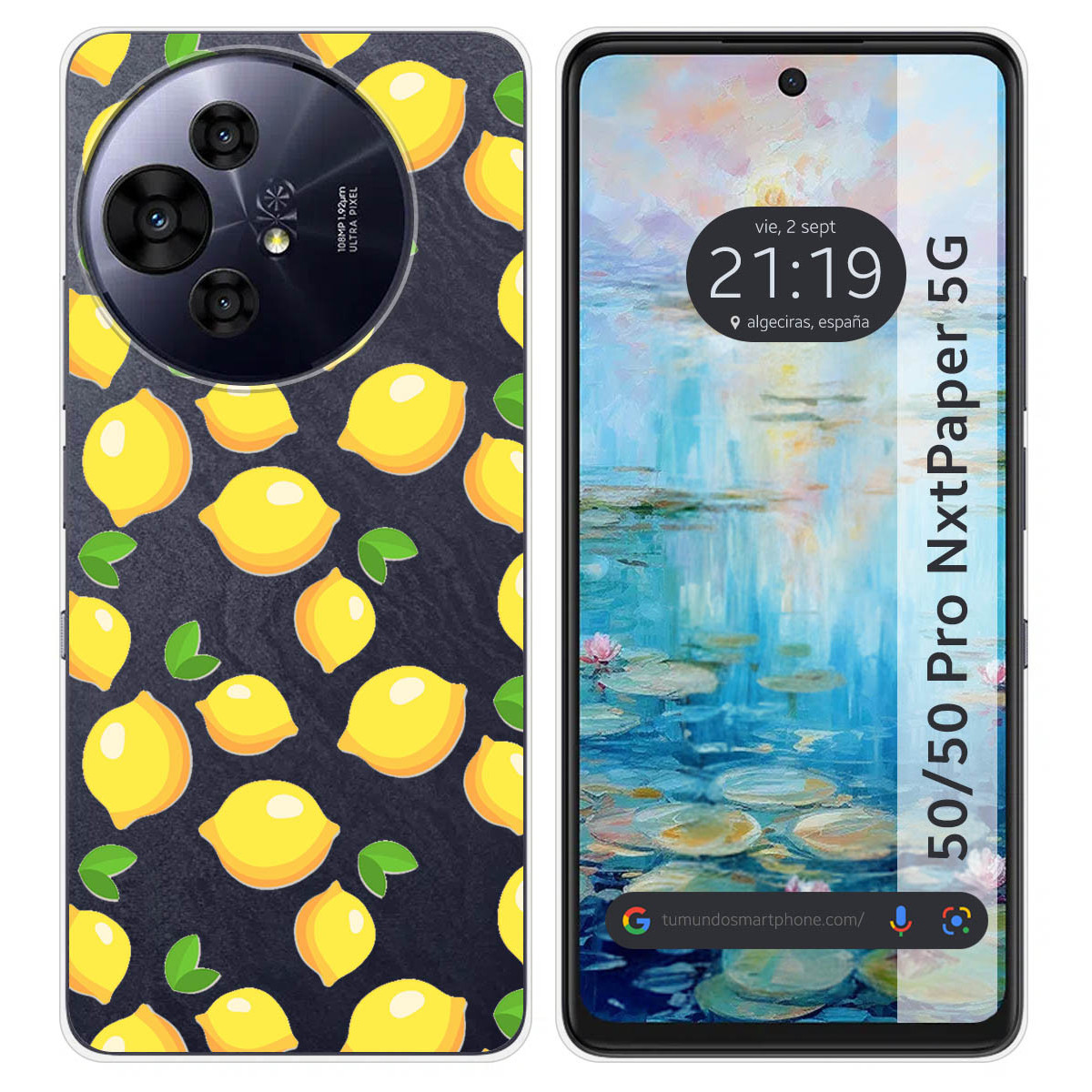 Funda Silicona para TCL 50 / 50 Pro NXTPAPER 5G diseño Limones Dibujos