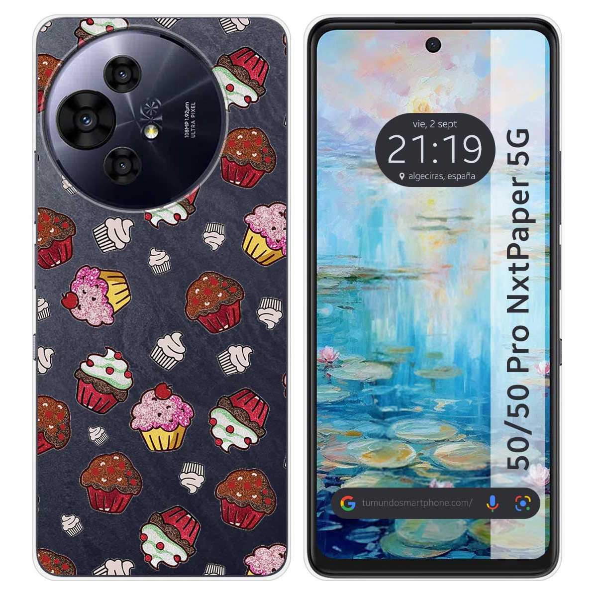 Funda Silicona para TCL 50 / 50 Pro NXTPAPER 5G diseño Muffins Dibujos