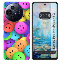 Funda Silicona para TCL 50 / 50 Pro NXTPAPER 5G diseño Smile Dibujos