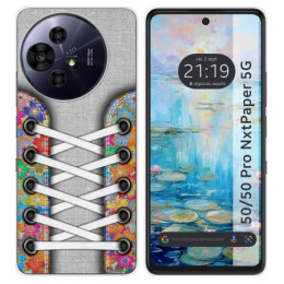 Funda Silicona para TCL 50 / 50 Pro NXTPAPER 5G diseño Zapatillas 04 Dibujos