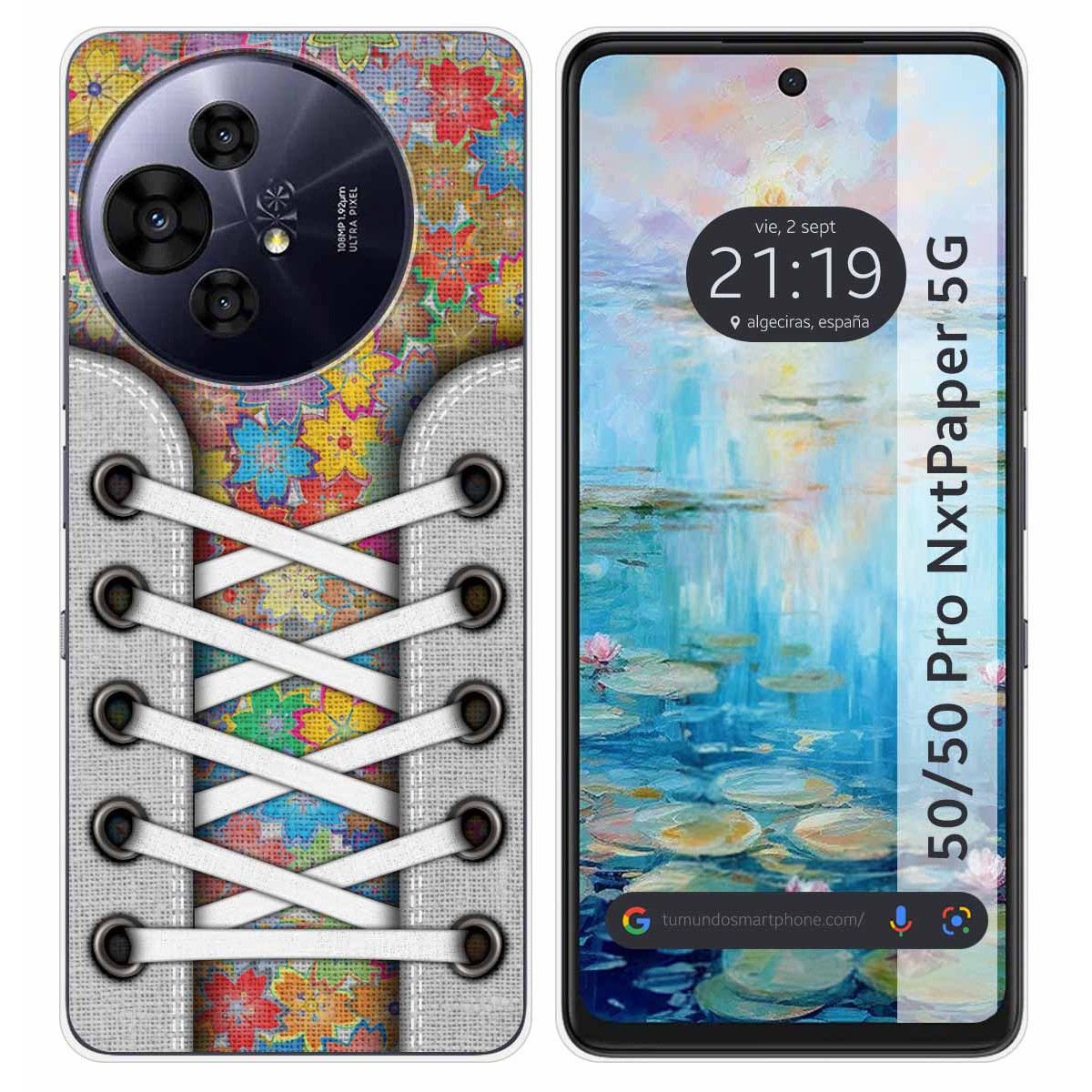 Funda Silicona para TCL 50 / 50 Pro NXTPAPER 5G diseño Zapatillas 05 Dibujos