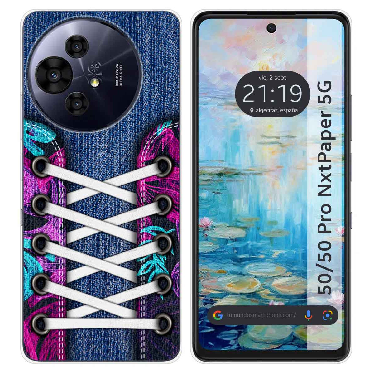 Funda Silicona para TCL 50 / 50 Pro NXTPAPER 5G diseño Zapatillas 06 Dibujos