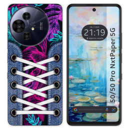 Funda Silicona para TCL 50 / 50 Pro NXTPAPER 5G diseño Zapatillas 07 Dibujos