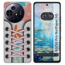 Funda Silicona para TCL 50 / 50 Pro NXTPAPER 5G diseño Zapatillas 09 Dibujos