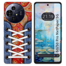 Funda Silicona para TCL 50 / 50 Pro NXTPAPER 5G diseño Zapatillas 10 Dibujos
