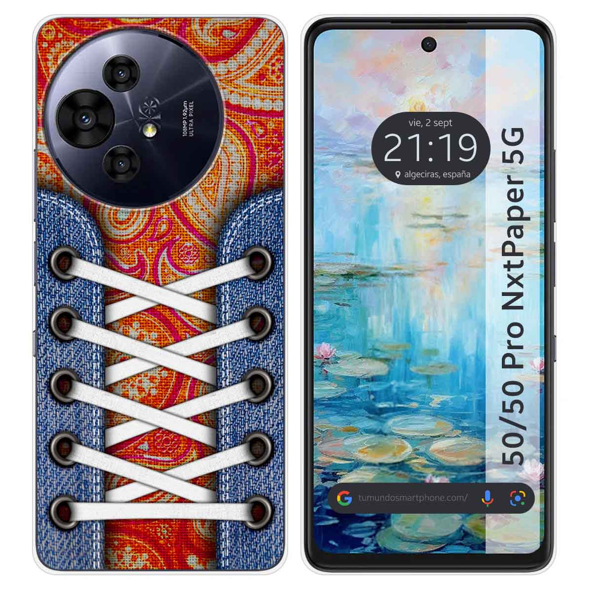 Funda Silicona para TCL 50 / 50 Pro NXTPAPER 5G diseño Zapatillas 10 Dibujos