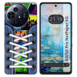 Funda Silicona para TCL 50 / 50 Pro NXTPAPER 5G diseño Zapatillas 14 Dibujos