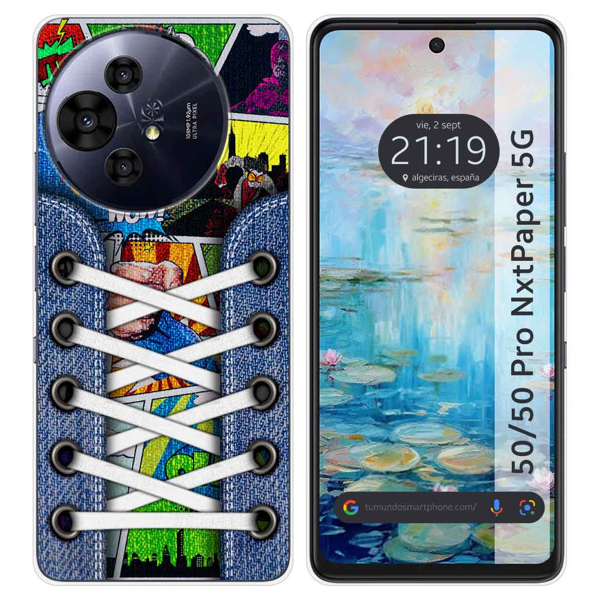 Funda Silicona para TCL 50 / 50 Pro NXTPAPER 5G diseño Zapatillas 14 Dibujos
