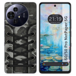 Funda Silicona para TCL 50 / 50 Pro NXTPAPER 5G diseño Zapatillas 15 Dibujos
