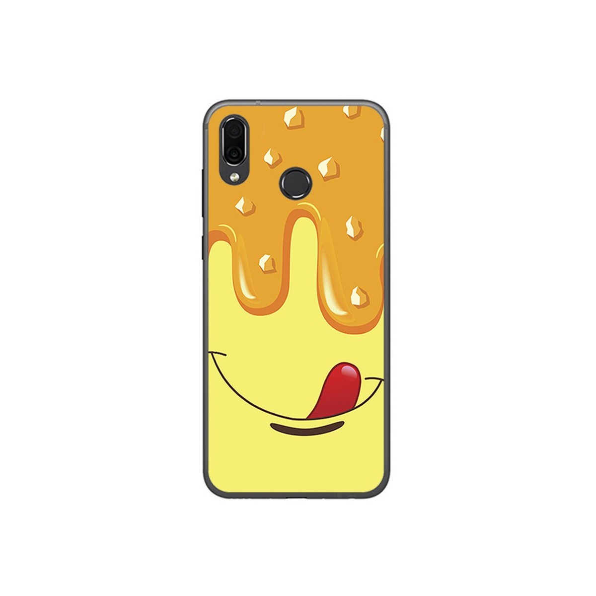 Funda Gel Tpu para Huawei Honor Play Diseño Helado Vainilla Dibujos
